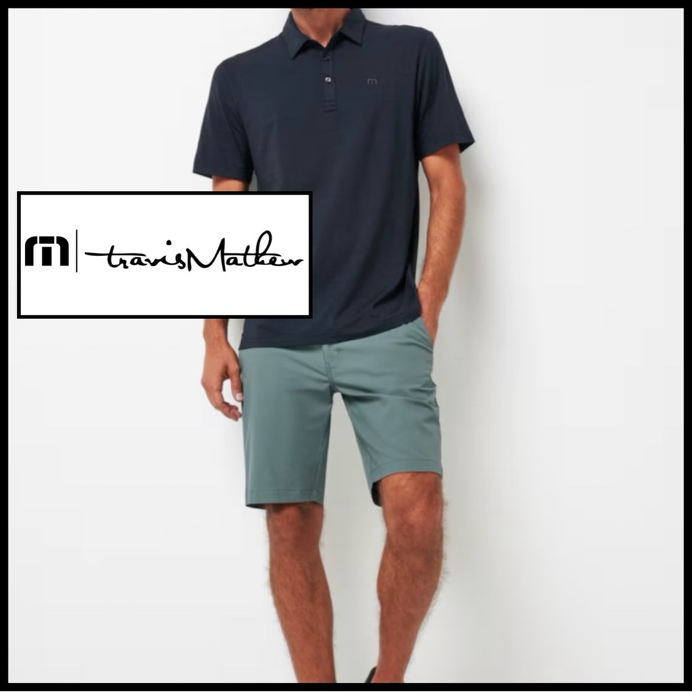 TravisMathew Beck Shorts in Balsam Green